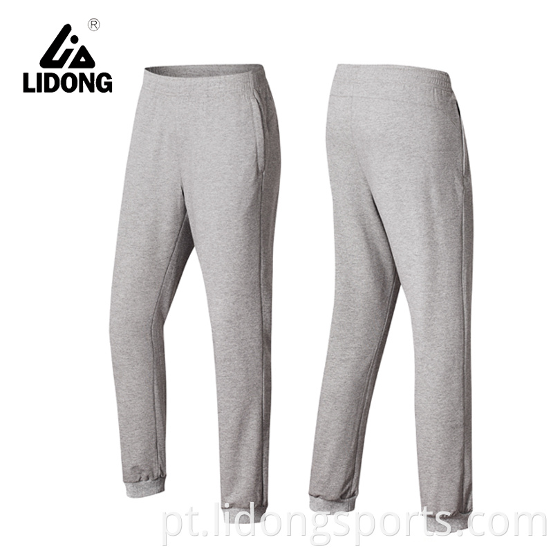 calça de cargo de cargo encolher calças de bolso lateral de algodão